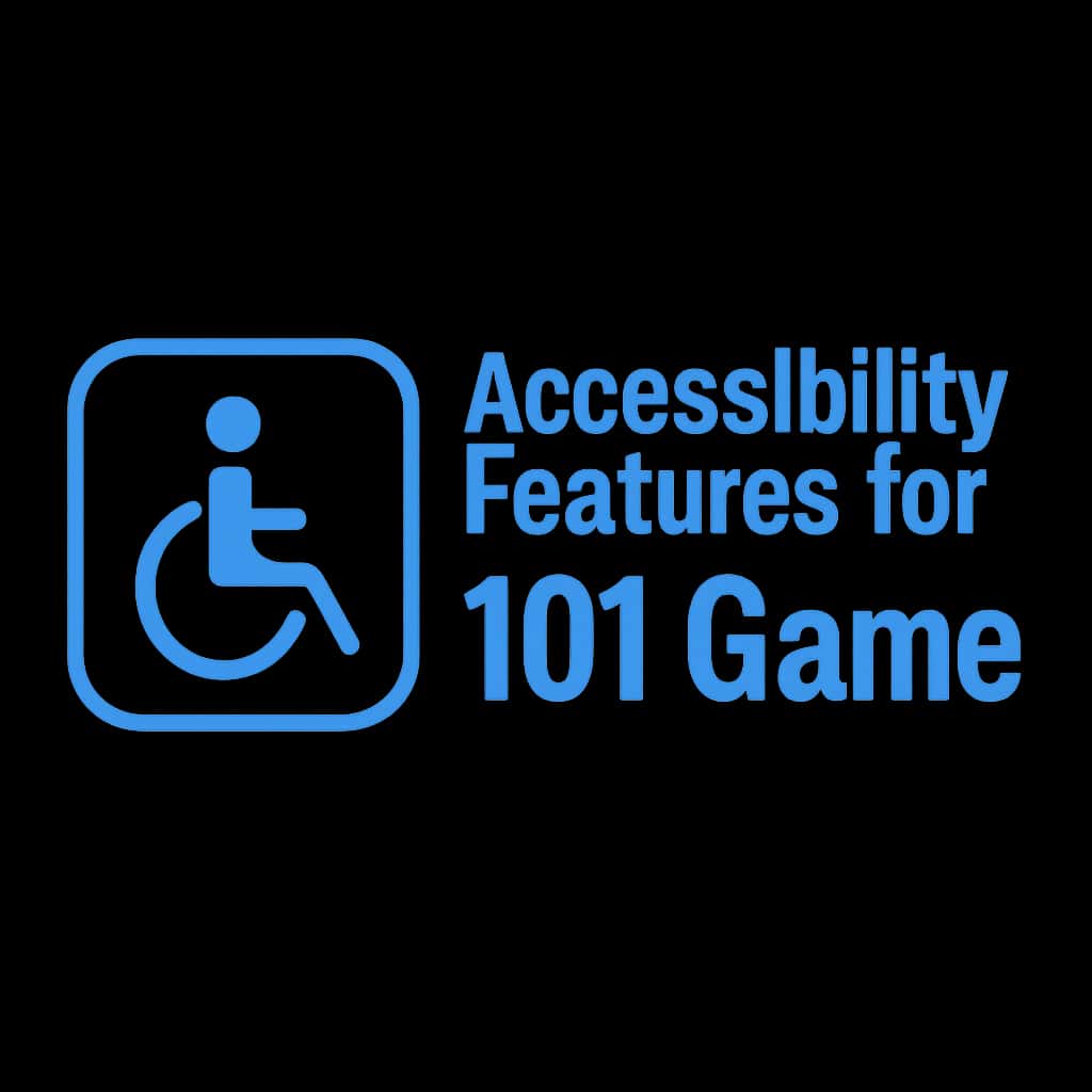 Icon representing accessibility features in 101 Game.