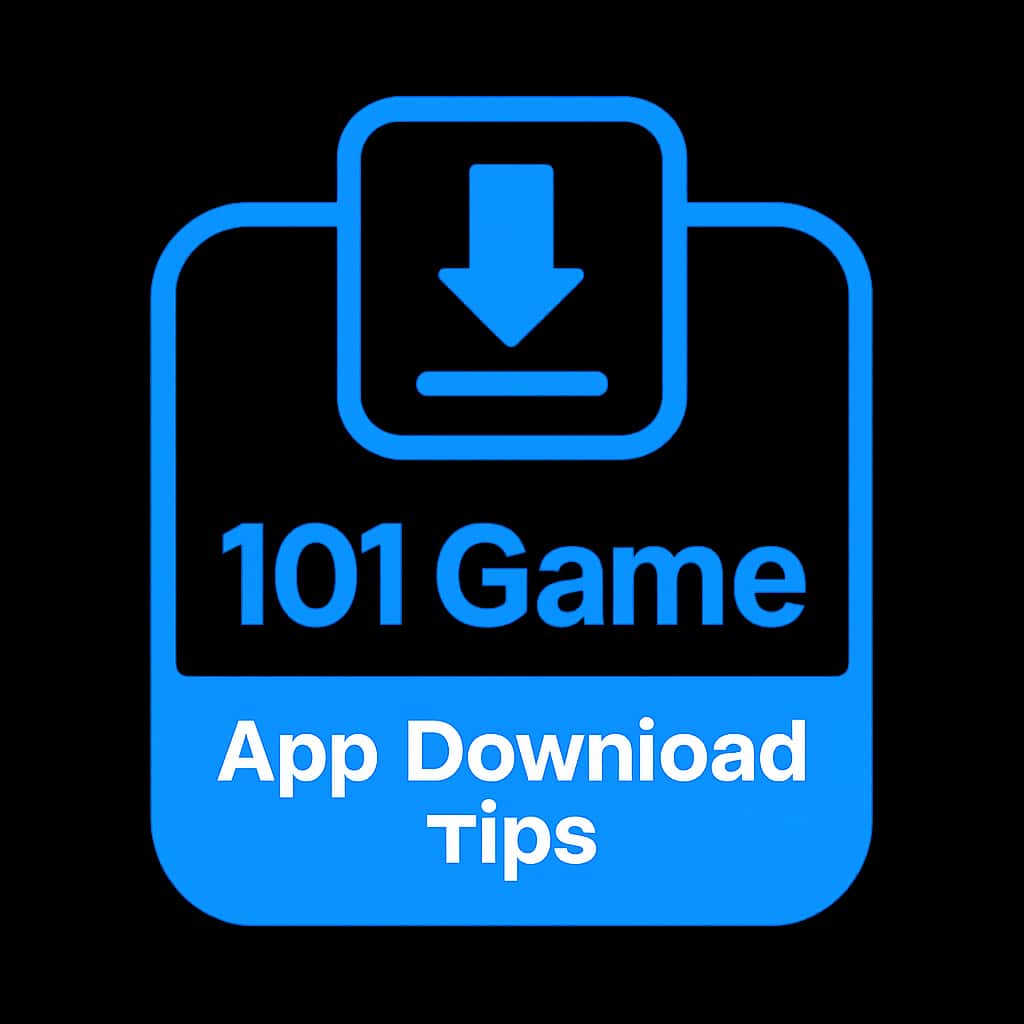 A badge representing the 101 Game App Download Tips.