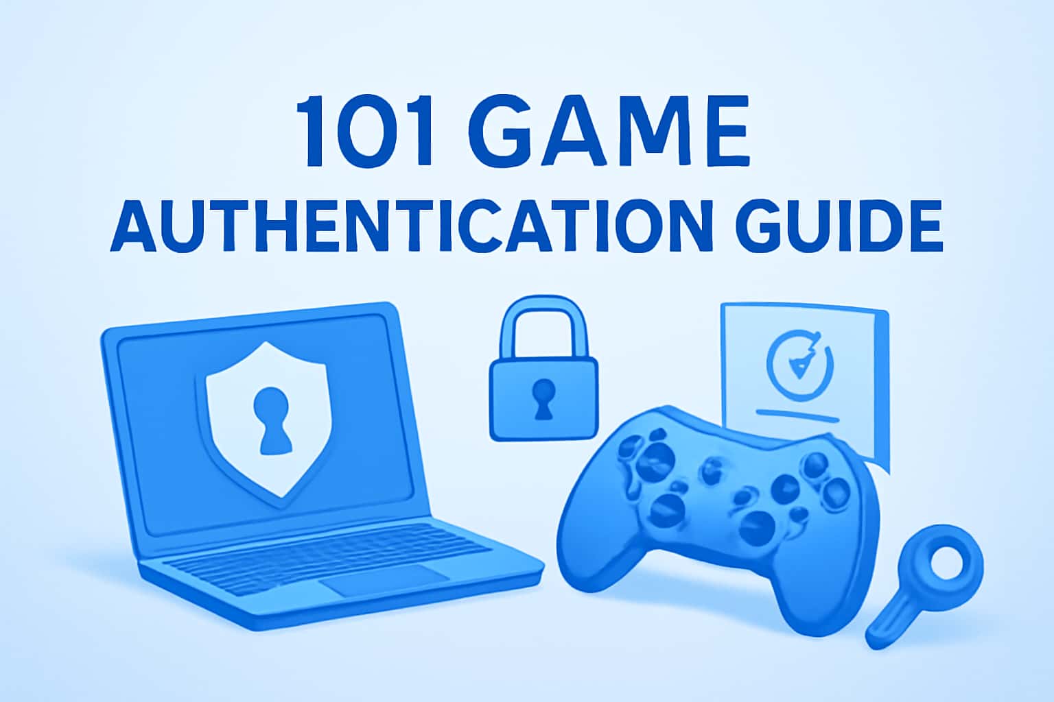 A professional scene illustrating the authentication process for the 101 Game.