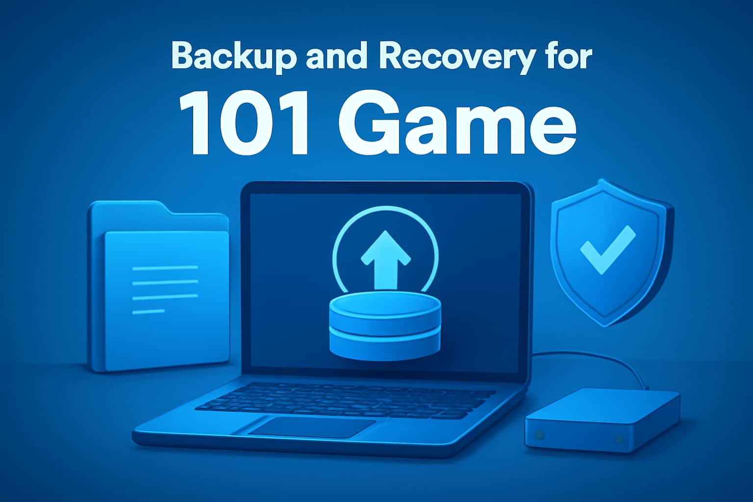 Visual representation of Backup and Recovery for 101 Game, showcasing game data security.