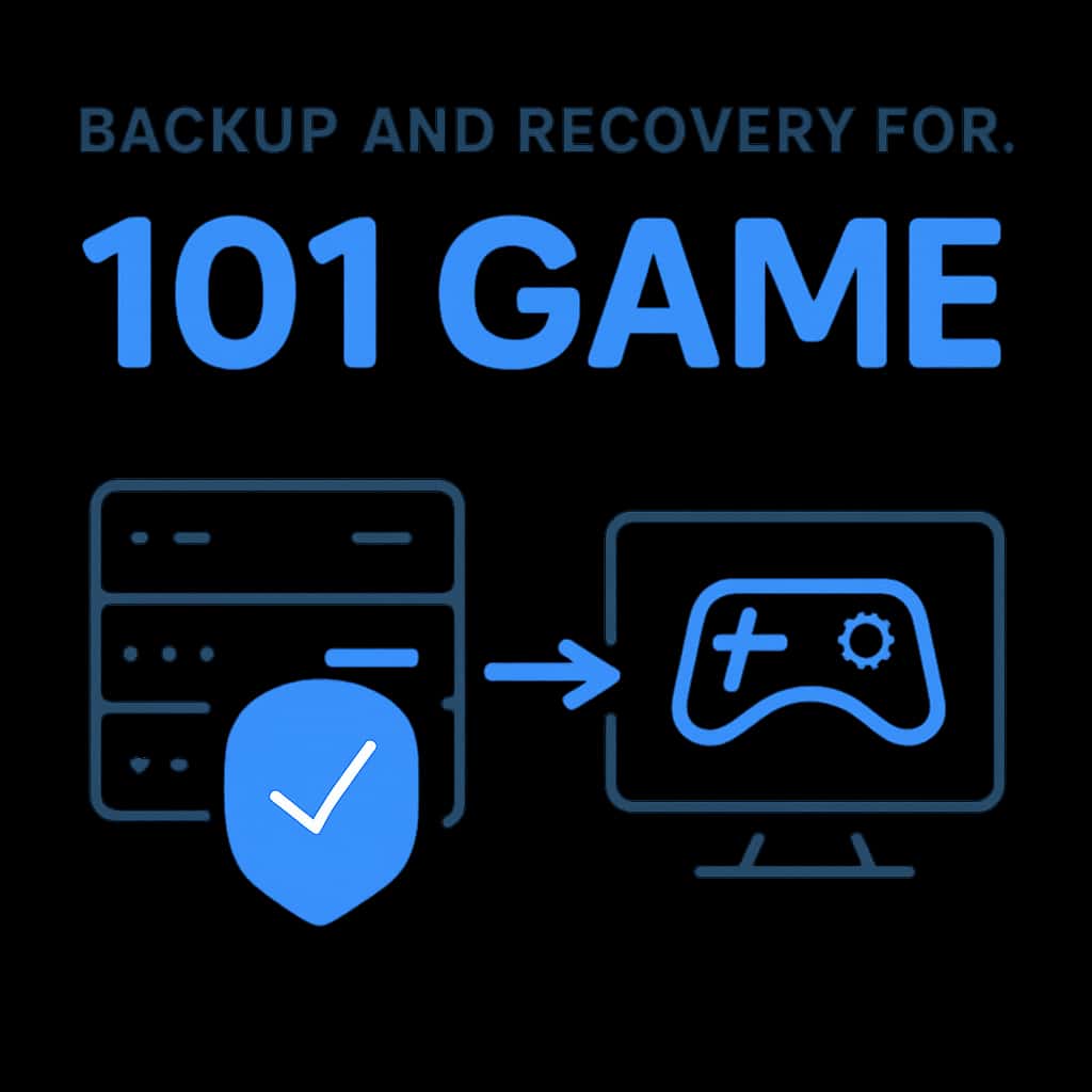 Illustration detailing the backup process in 101 Game.