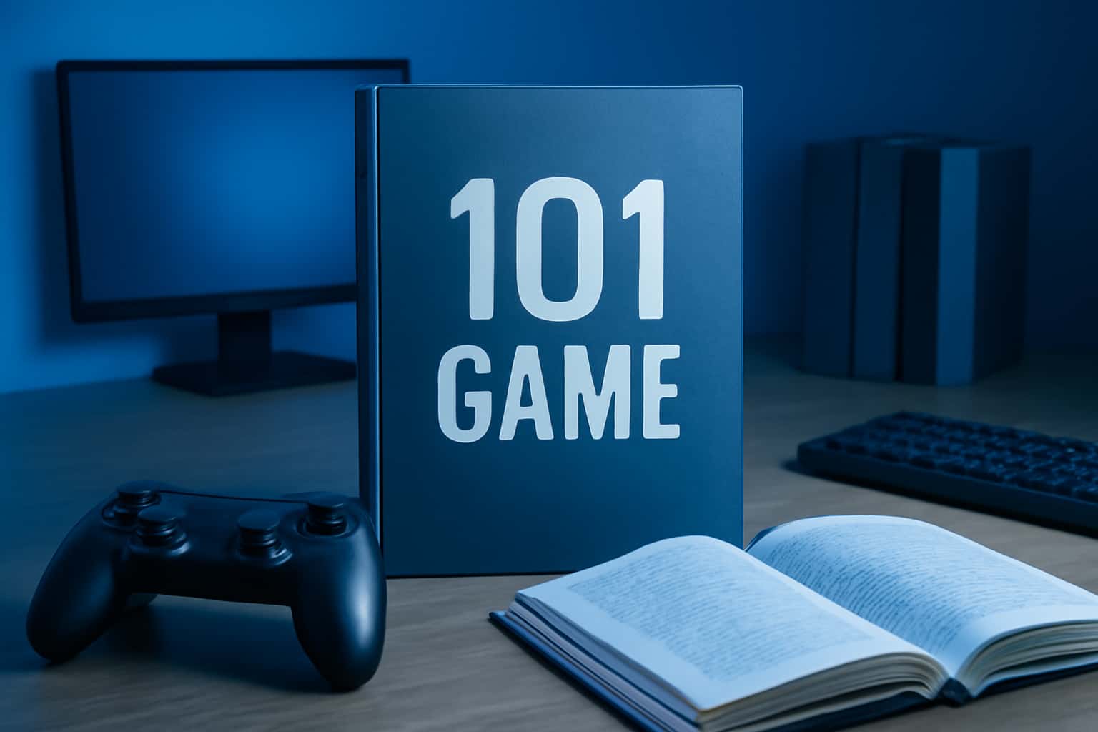 Informational scene showcasing 101 Game Guides.