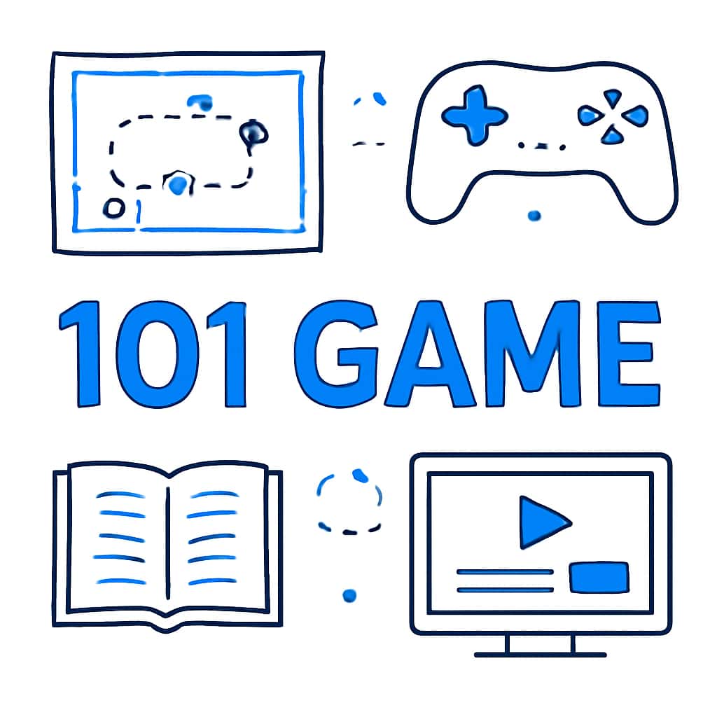 Illustration on the topic of 101 Game Guides.
