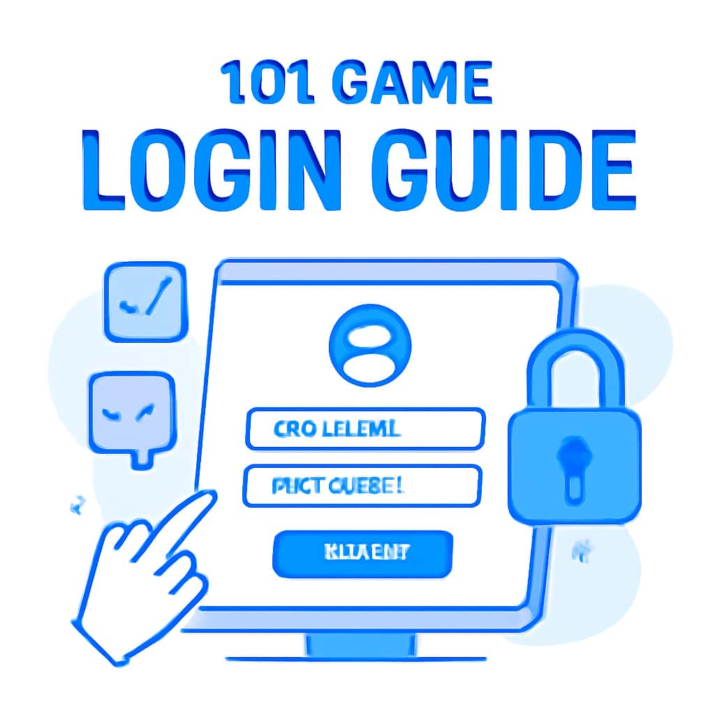 Diagram illustrating the login steps for 101 Game.