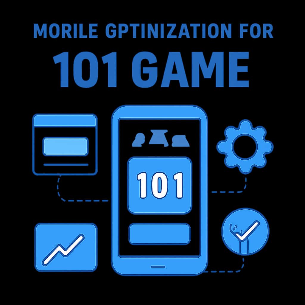 Illustration detailing Mobile Optimization for 101 Game
