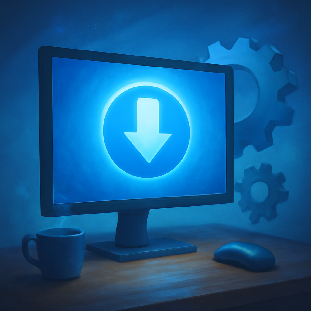 An educational diagram illustrating the downloading process for 101 Game.