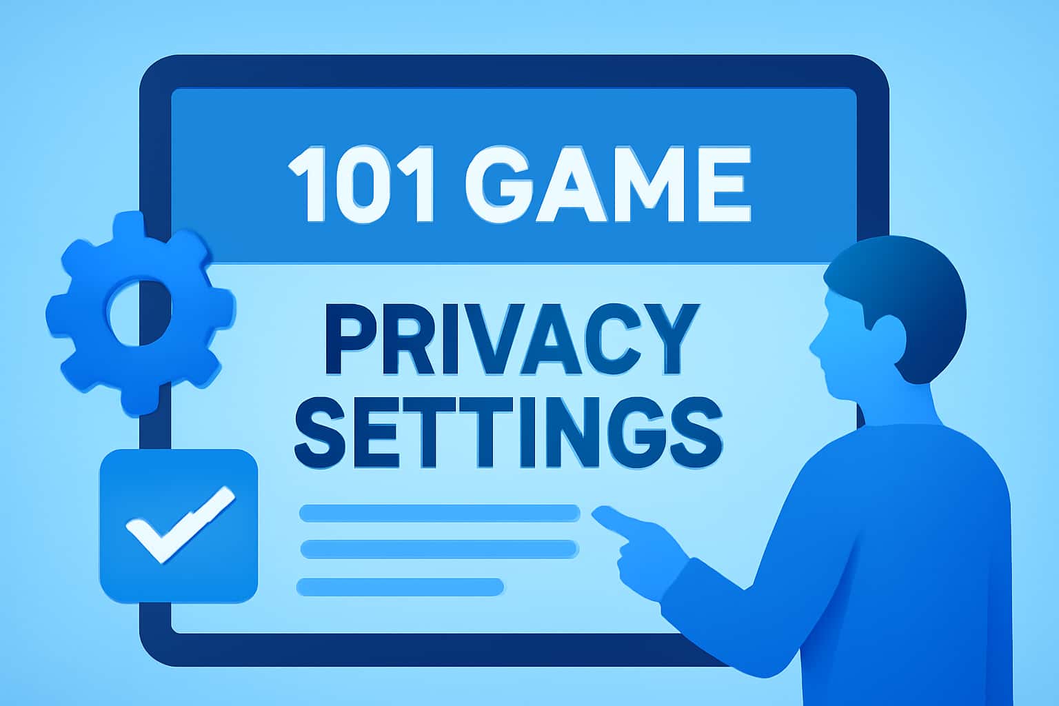 An informative scene showcasing the privacy settings of the 101 Game.