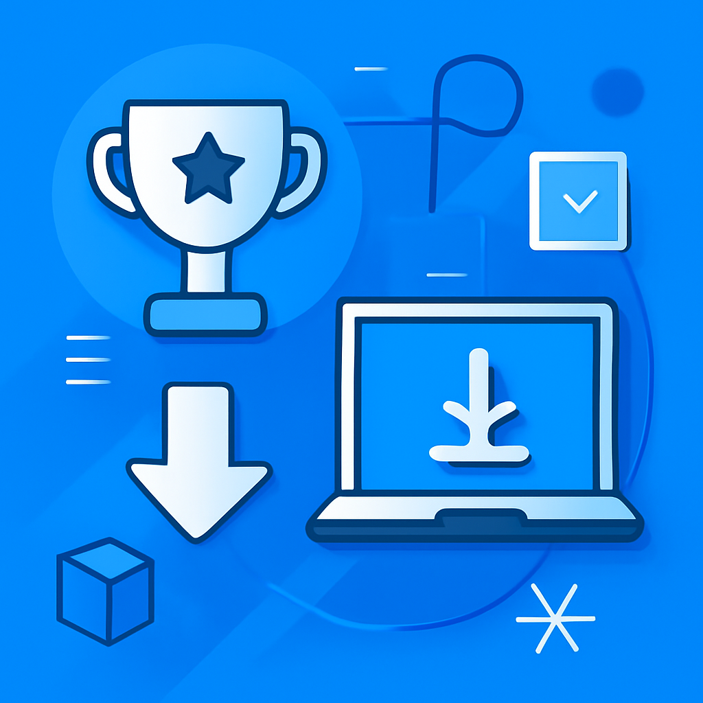 An educational diagram illustrating the downloading process for 101 Game.