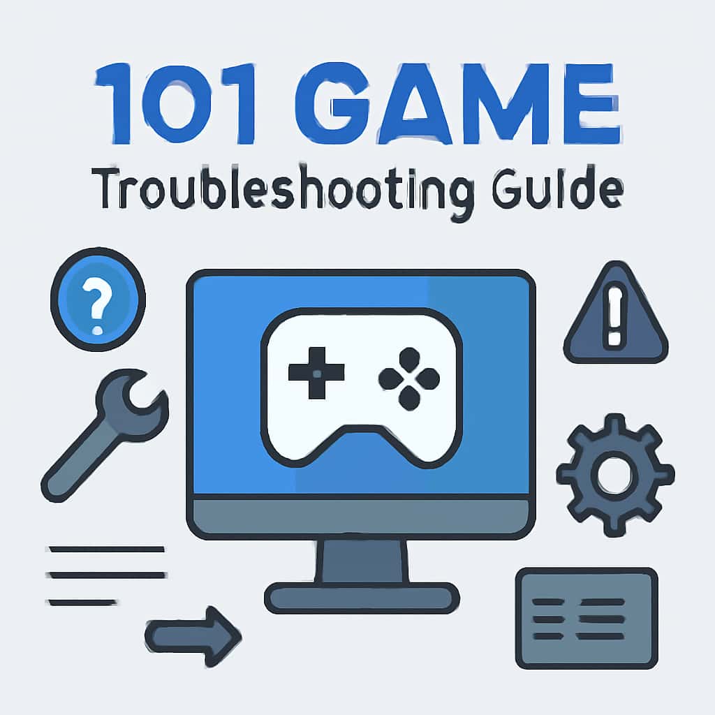 An educational illustration related to 101 Game Troubleshooting.