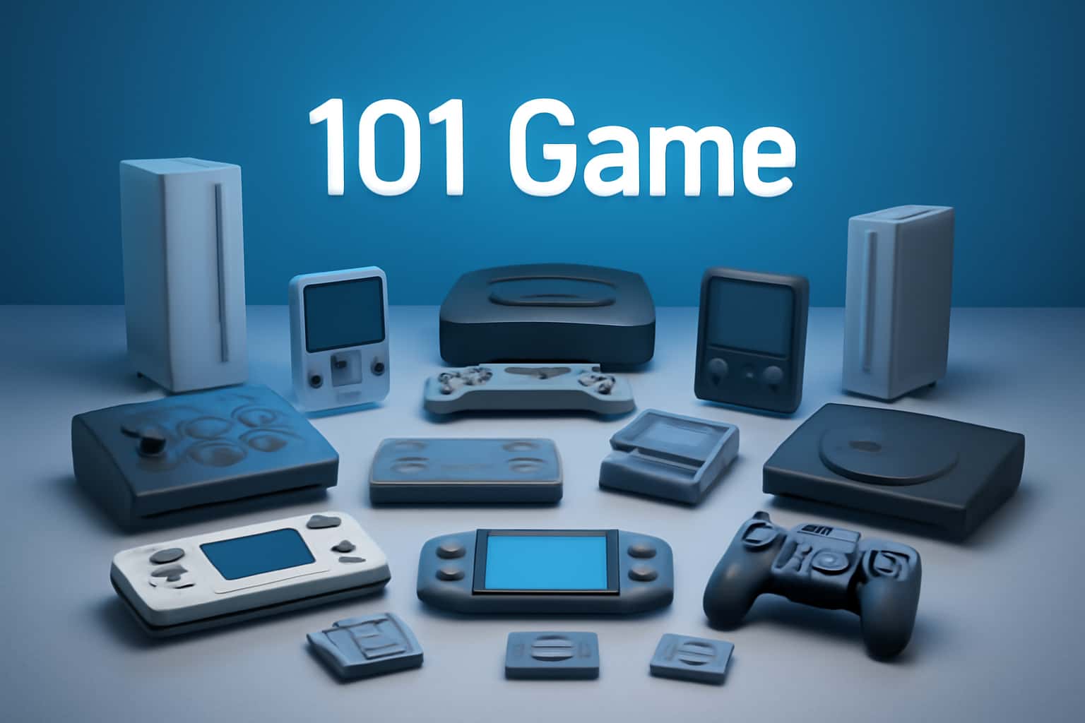 Illustration depicting the compatibility of 101 Game across various devices.