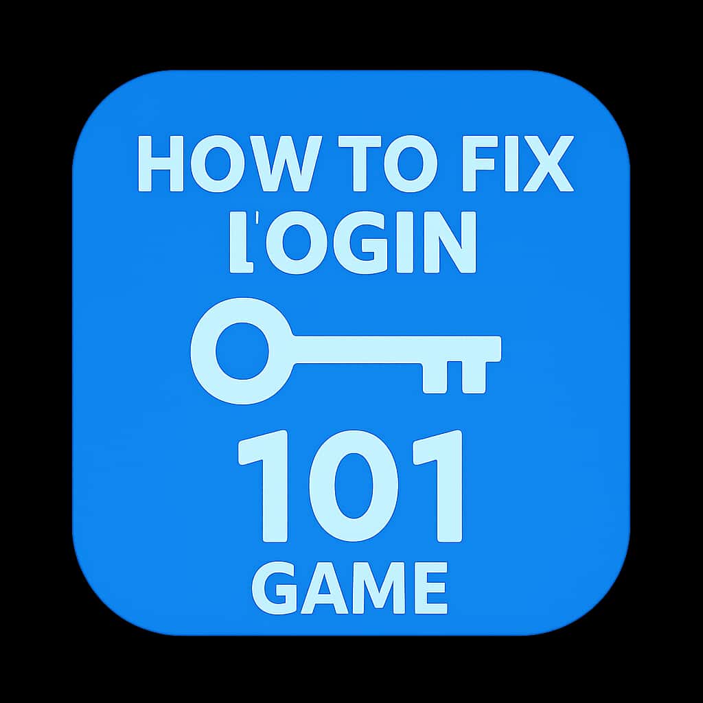 A professional badge symbolizing assistance for logging into the 101 Game.