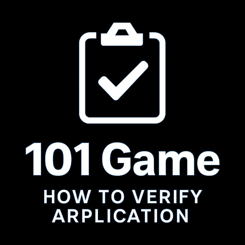 Icon representing verification guide for 101 Game application.