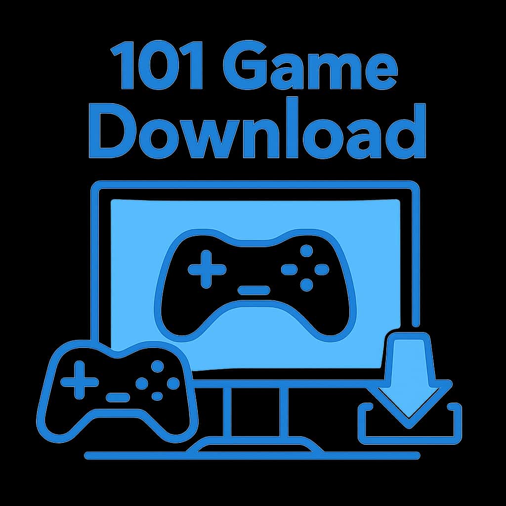 Illustration showing the process of downloading 101 Game.