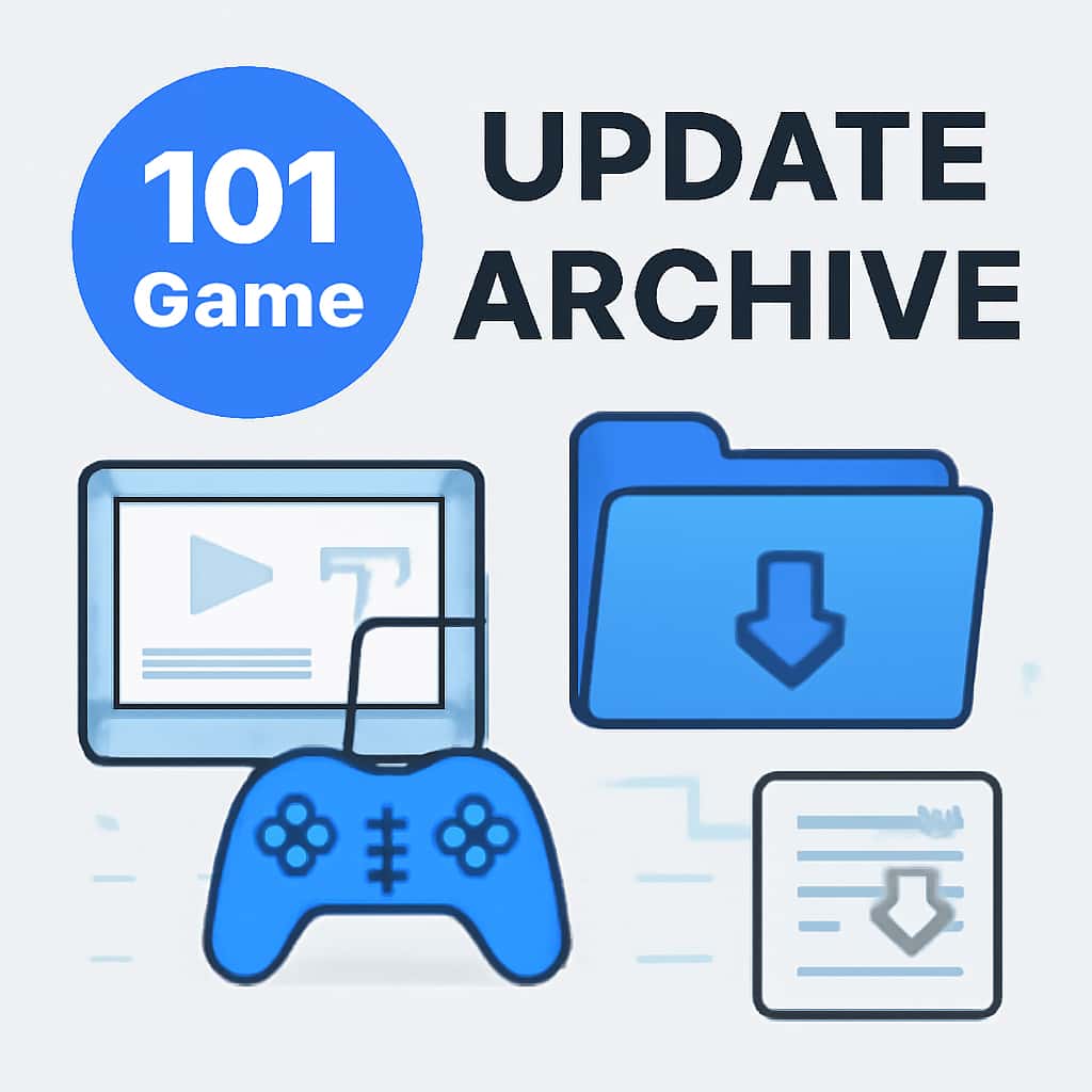 Diagram illustrating the 101 Game Update Archive process.