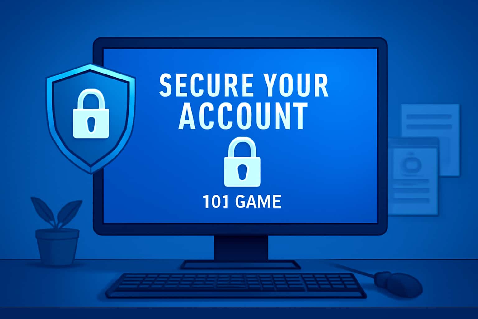 Informational graphic about securing your 101 Game account.